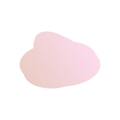A simple cut out transparent cloud shape design element.