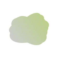 A simple cut out transparent cloud shape design element.