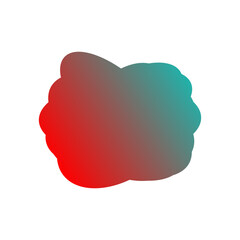 A simple cut out transparent cloud shape design element.