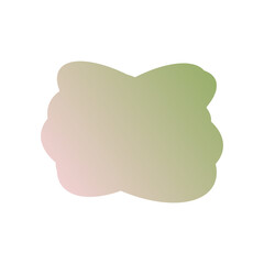 Obraz premium A simple cut out transparent cloud shape design element.