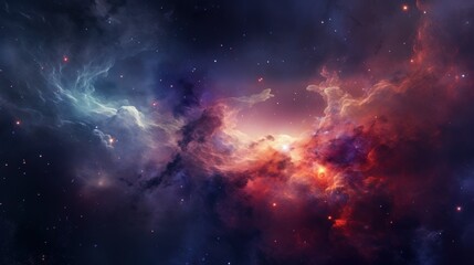 Colorful Nebula in Scifi Universe, Background, Wallpaper