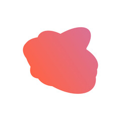 A simple cut out transparent cloud shape design element.