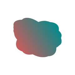 A simple cut out transparent cloud shape design element.