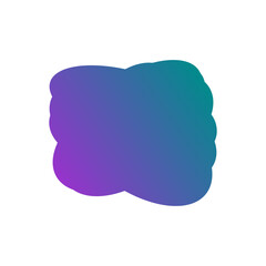 A simple cut out transparent cloud shape design element.