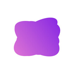 A simple cut out transparent cloud shape design element.