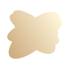 A simple cut out transparent cloud shape design element.