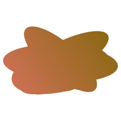 A simple cut out transparent cloud shape design element.