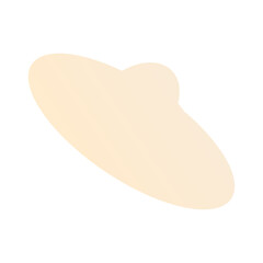 A simple cut out transparent cloud shape design element.
