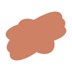 A simple cut out transparent cloud shape design element.