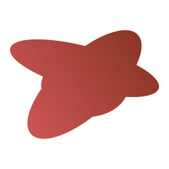 A simple cut out transparent cloud shape design element.