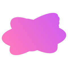 A simple cut out transparent cloud shape design element.