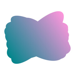 A simple cut out transparent cloud shape design element.