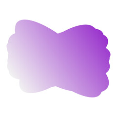 A simple cut out transparent cloud shape design element.