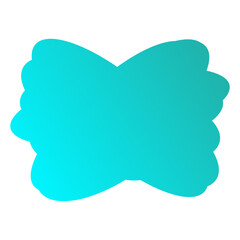 A simple cut out transparent cloud shape design element.
