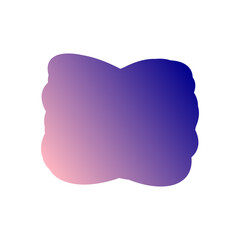 A simple cut out transparent cloud shape design element.