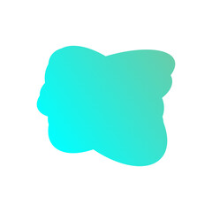 A simple cut out transparent cloud shape design element.