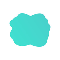 A simple cut out transparent cloud shape design element.