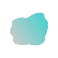 A simple cut out transparent cloud shape design element.