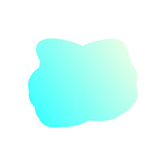A simple cut out transparent cloud shape design element.