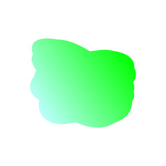 A simple cut out transparent cloud shape design element.