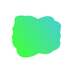 A simple cut out transparent cloud shape design element.