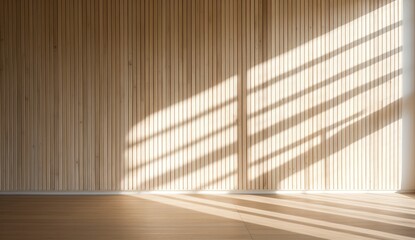 Minimalist wooden lattice modern architecture