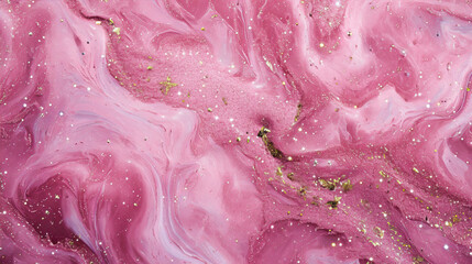 Creative, beautiful background. Pink liquid with glitter
