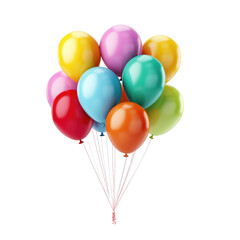 Beautiful balloon isolated on white.