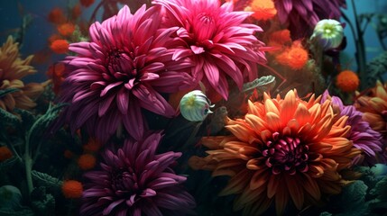 araji is fascinated by the beauty of flowers Ai Generative