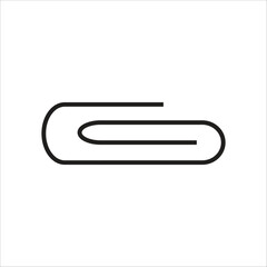paper clip vector icon line template