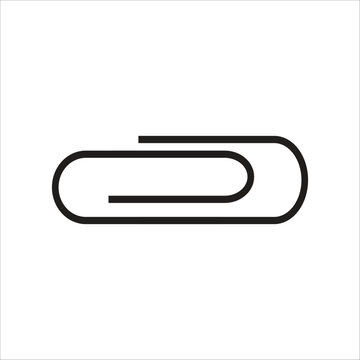 paper clip vector icon line template