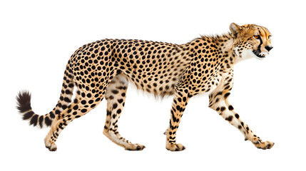 Retrato de Cheetah En fondo transparente.