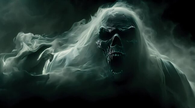 Scary ghost (mp4) made with Ai generative technology