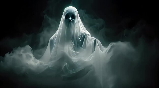Scary ghost (mov) made with Ai generative technology