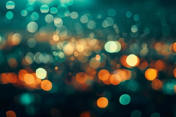 bokeh effect city lights at night
