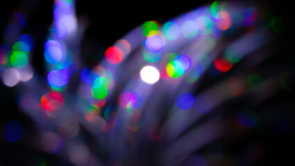 Multicolored rainbow large bokeh effect background
