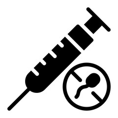 syringe glyph icon