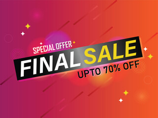 Sale banner template design . Super Sale, end of season special offer banner. vector illustration.