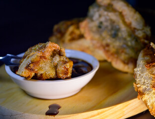 Close up shot of traditional Javanese food 