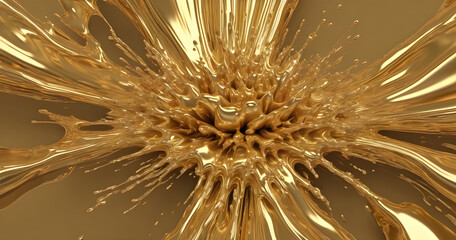 abstract gold silver liquid explosion texture background