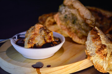 Close up shot of traditional Javanese food 