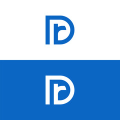 DR symbol logo initial letter icon template 