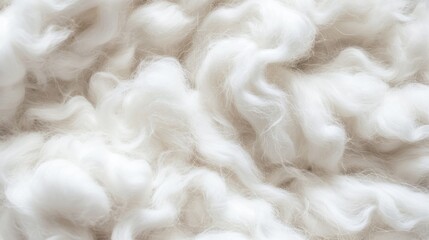 Close Up of White Wool