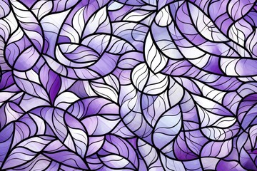 Eggplant and white clear outlines coloring page of mosaic pattern 