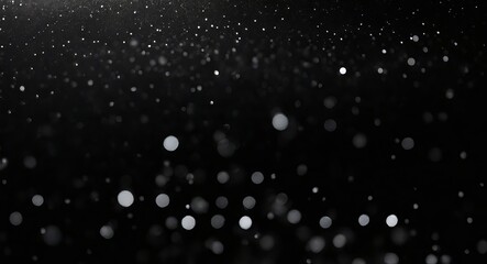 white particles on a black background , screen white particles