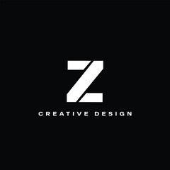 Flat Minimal Z logo design