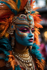 city carnival mask