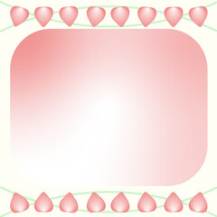 シンプルかわいいいちごの背景