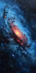 background with space, nebula, and stars for a cosmic atmosphere that captivates and inspires imagination and wonder