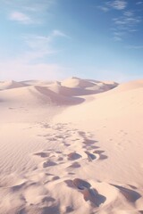 Fototapeta na wymiar Panorama of the Sahara desert covered with snow. Namib Desert, Namibia.